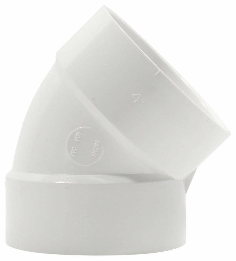 Ipex 4"x45D PVC FGV ELBOW HxH SYSTEM 636 196244 Shop Online Andrew