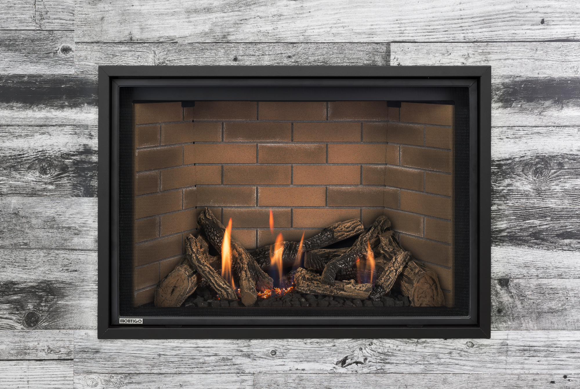 Montigo Delray Square 38" Direct Vent Natural Gas Fireplace Full Load