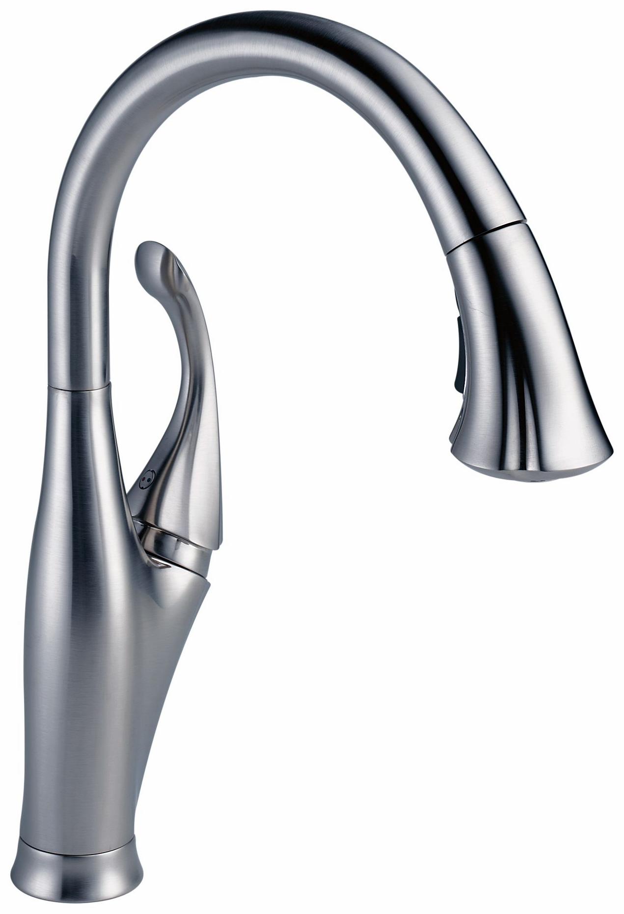Delta Addison Kitchen Faucet with Pulldown Spray 9192-AR-DST ...